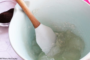 Step 3 of this Pumpkin Spice Latte Soap Recipe is to melt the soap.