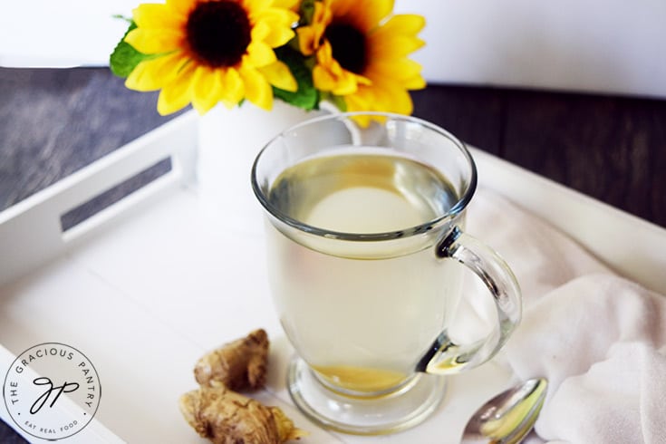 A cup of freshly brewed, fresh ginger tea - How To Grow Ginger Indoors.